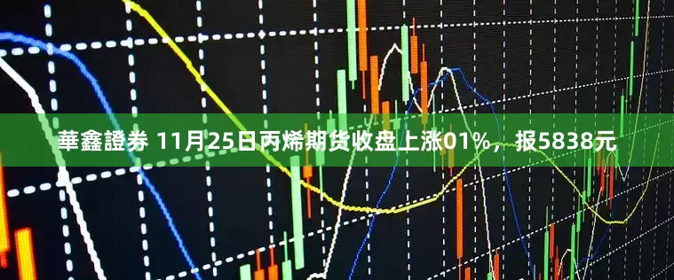 華鑫證券 11月25日丙烯期货收盘上涨01%，报5838元
